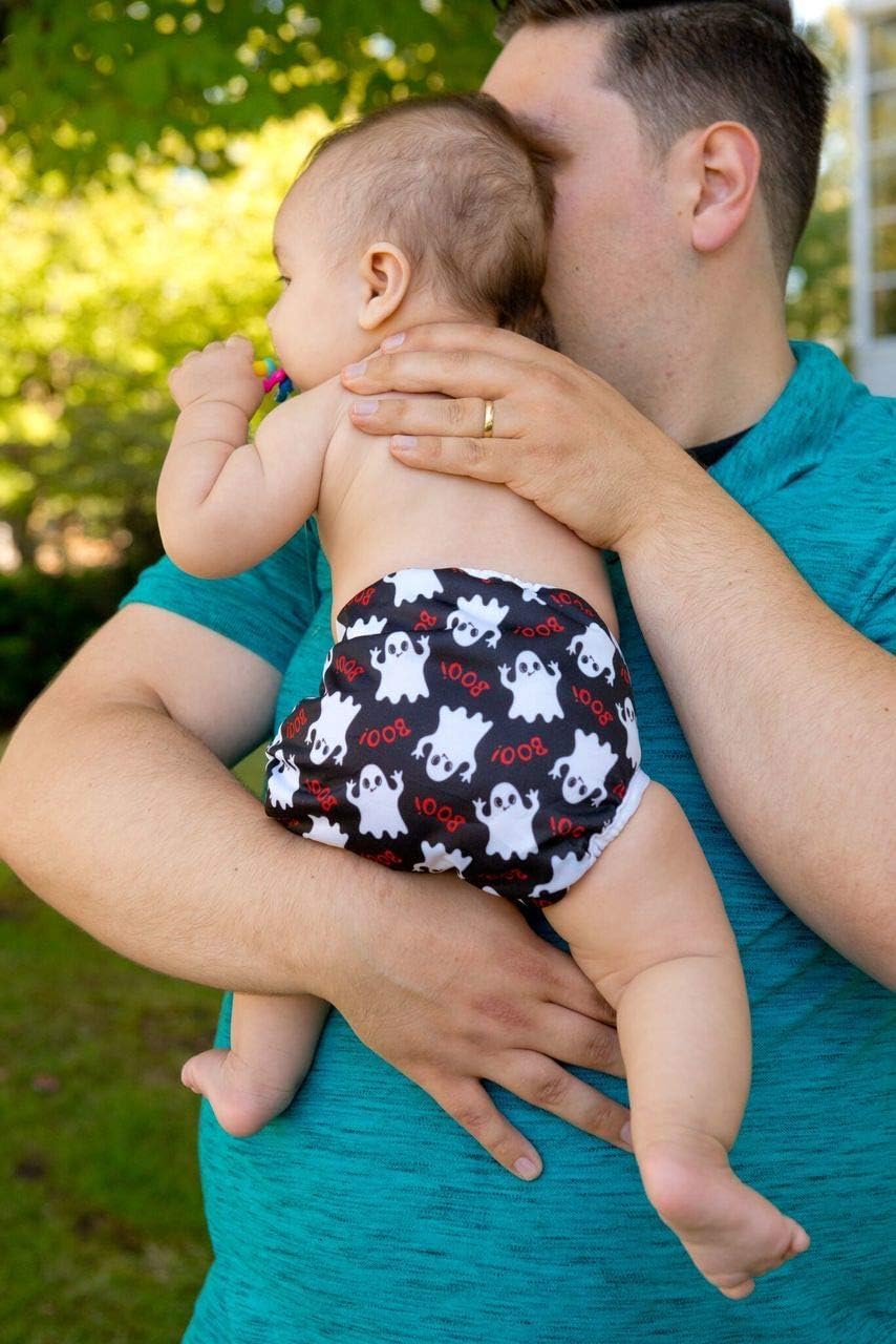 KaWaii Baby Reusable Cloth Diaper Cover Pack of 6 - Waterproof Cover for Newborn to Potty Trained– One Size Diaper Cover Gender Neutral : Baby