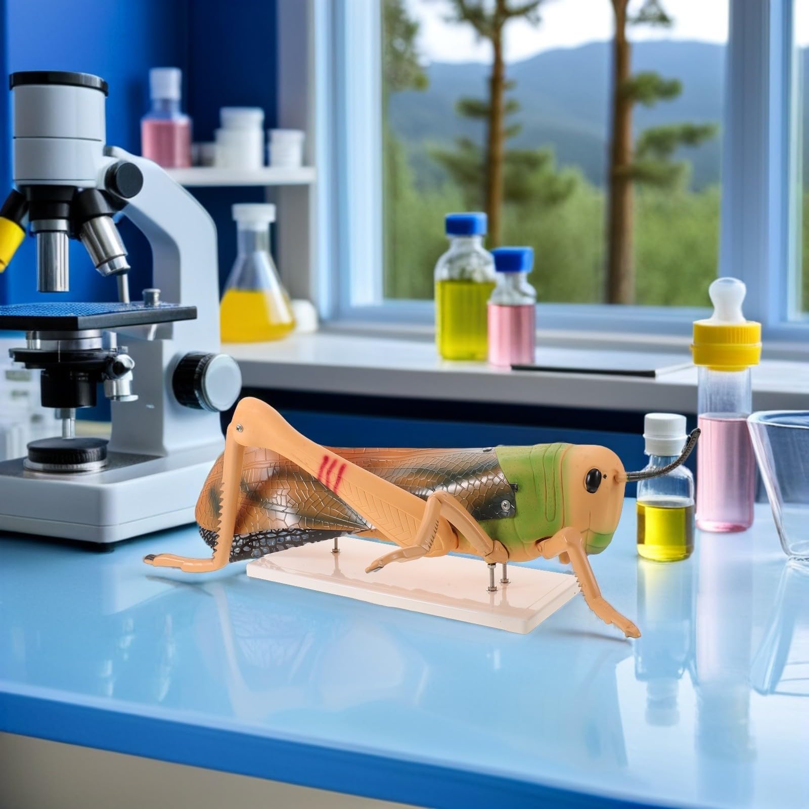 Modèle de Sauterelle en Pvc Organes Détachables, Structure Amovible pour Apprentissage Biologie en Laboratoire et Enseignement Scientifique