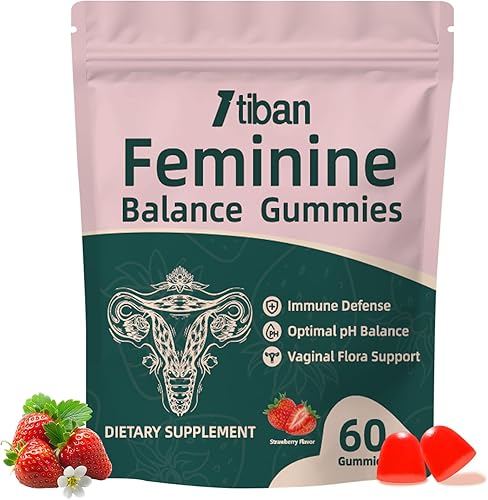 Miniatura 10 de Gomitas de Piña para Mujeres Equilibrio de pH, Probióticos Femeninos para la Salud Vaginal, Gomitas Nutritivas Femeninas, Apoyo Inmunológico