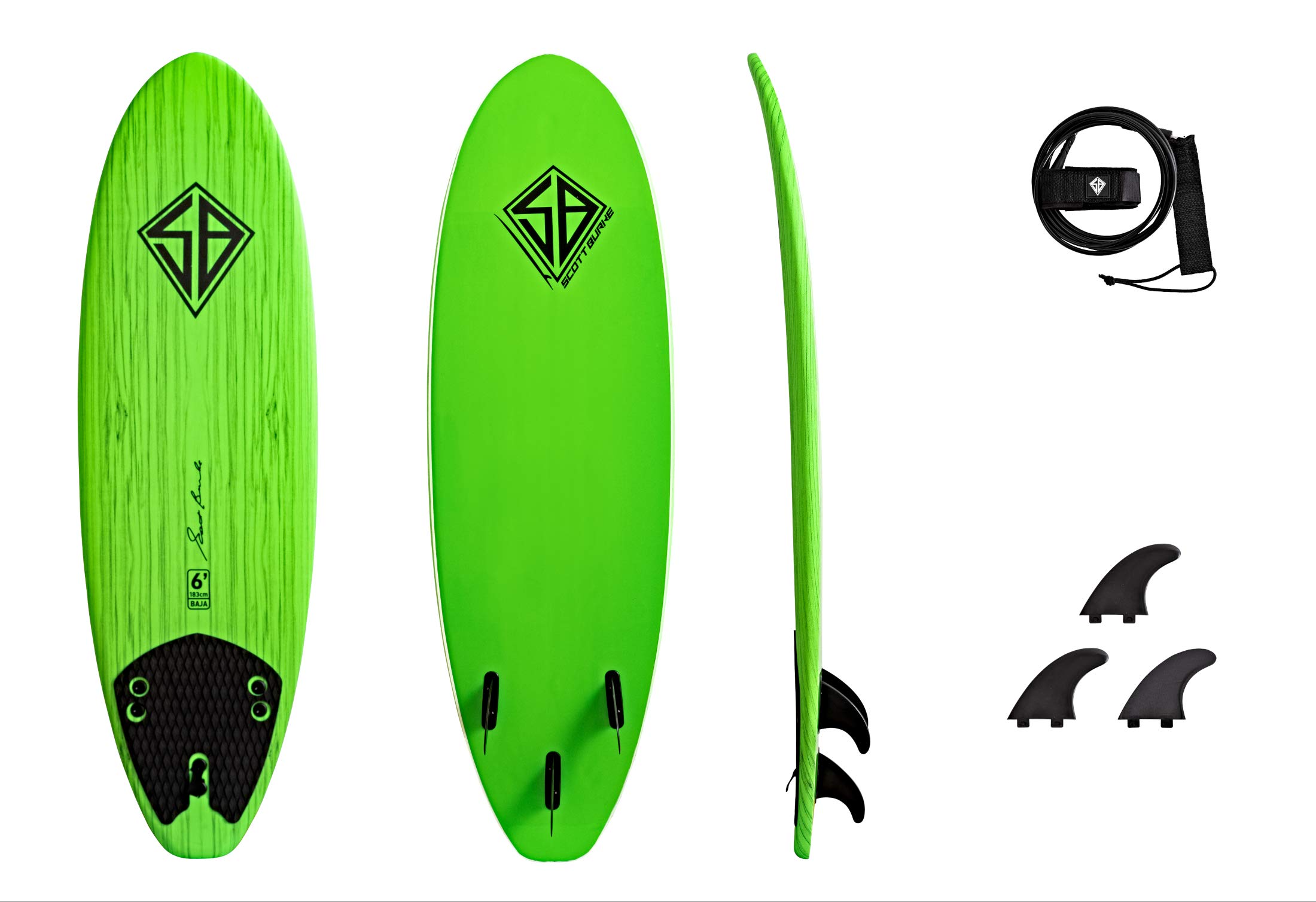 SCOTT BURKE ショートソフト サーフボード5.8フィート172.7cm c46fef8420370ab3a2aa5f0326c1a4