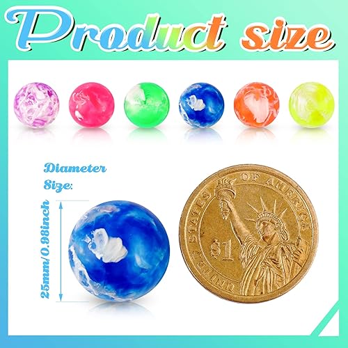 Miniatura 2 de Sumind 500 bolas inflables pequeñas para niños, bolas de goma a granel para bebés, regalos de fiesta de cumpleaños, regalos, premios, máquinas