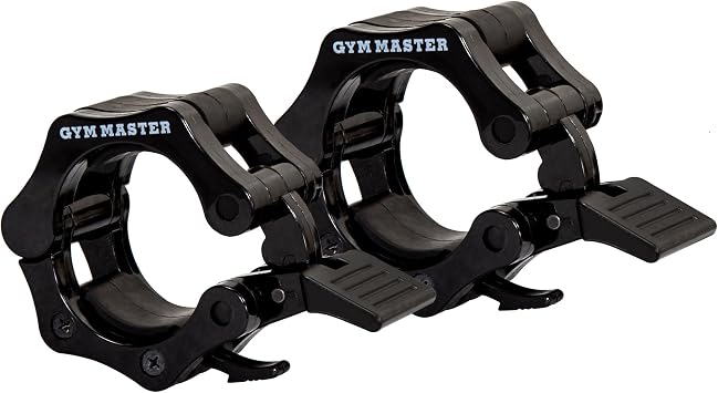 GYM MASTER EZ Curl Bar Olympic 2 Barbell for Bicep Curls and Weight Lifting
