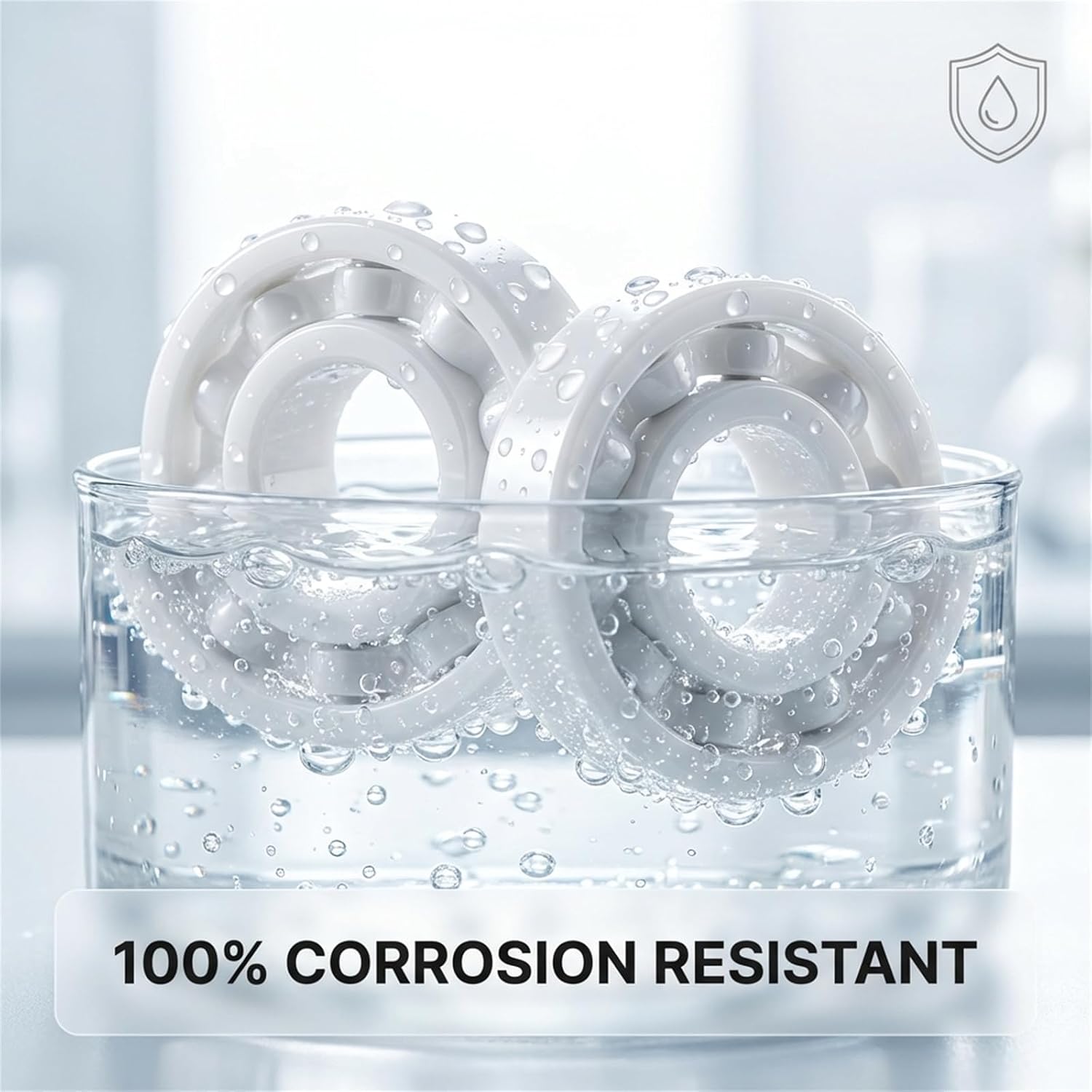 2PCS 608 ZrO2 Zirconia Full Ceramic Bearing Full ZrO2 Ceramic Ball Bearing Zirconia Bearing