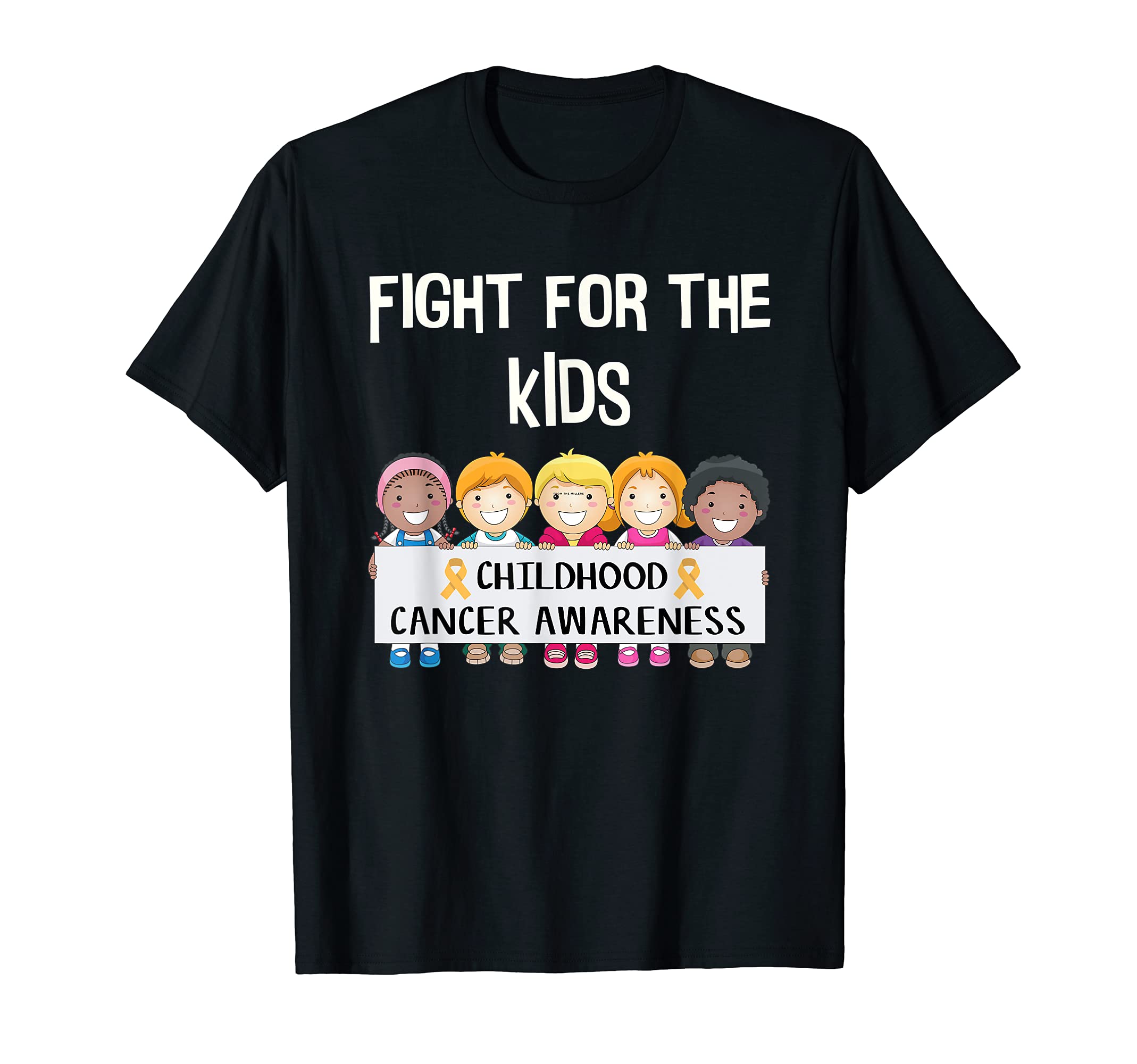 Childhood Cancer Awareness Adorable Fight for Kids Cancer Aw T-Shirt