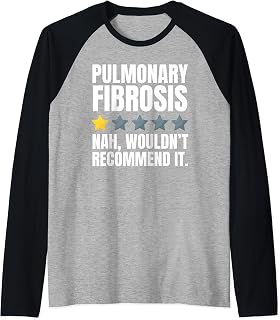 Funny Pulmonary Fibrosis Raglan Baseball Tee