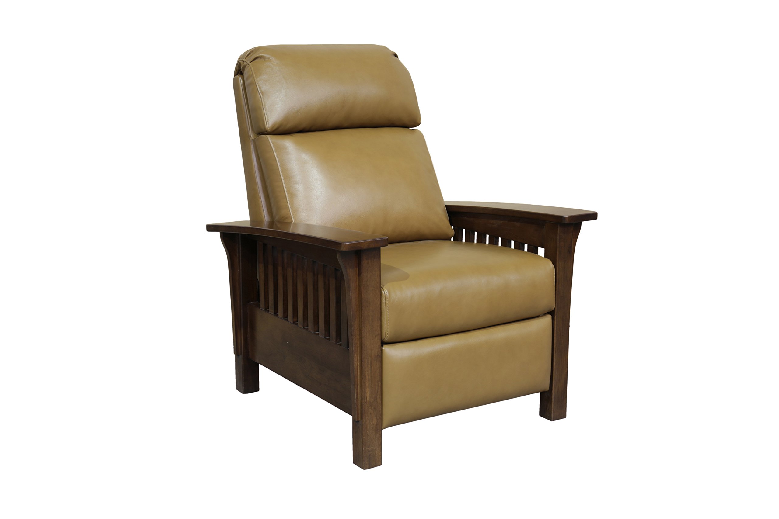 Barcalounger Mission 3323 Craftsman All Leather Push Back Manual