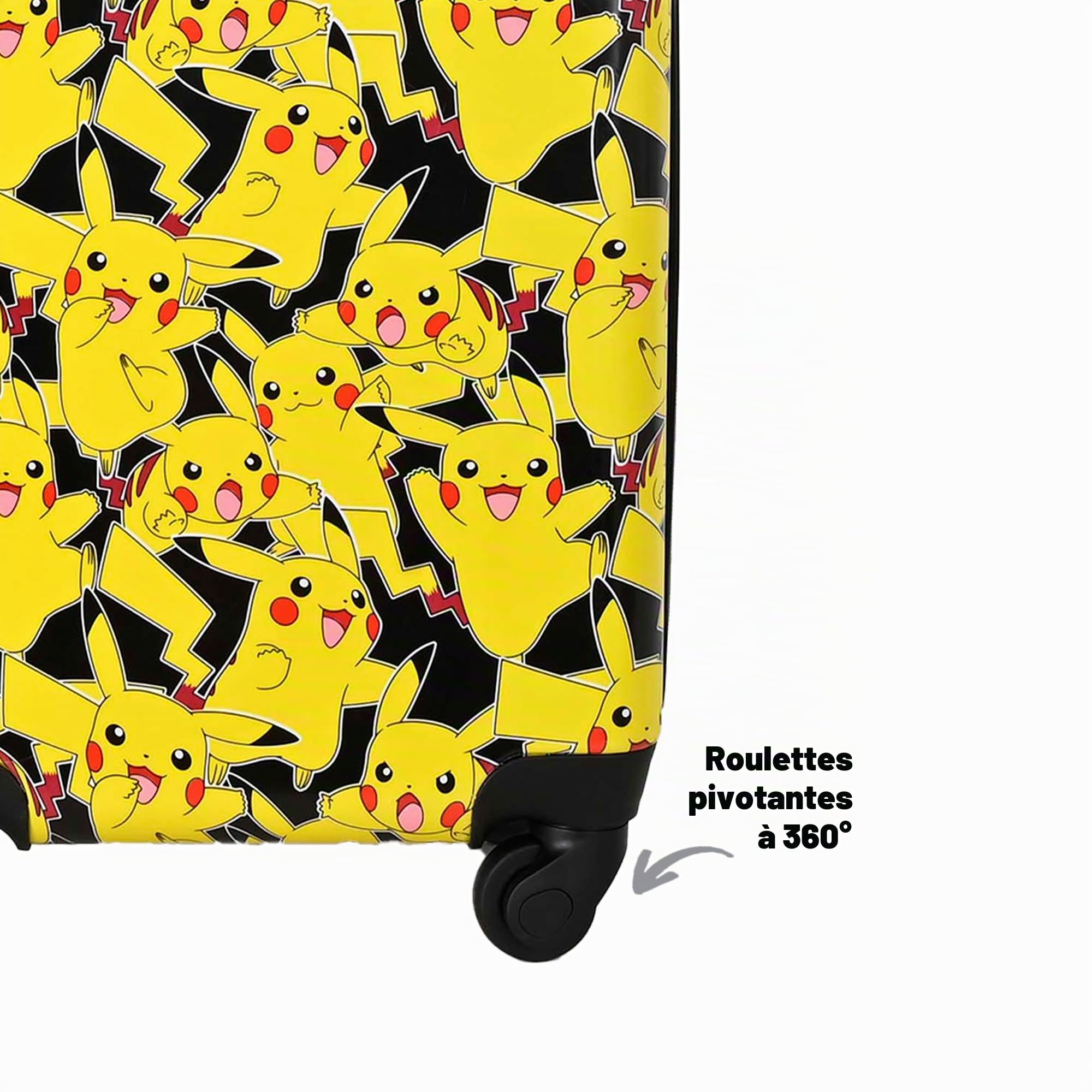 TOYBAGS Pokemon Valise de Cabine - 4 roulettes Pivotantes et Multidirectionnelles - Double roulettes Individuelles - Très Robuste - avec Poignée Extensible - 50 x 34 x 21 cm - Coloré - Valise