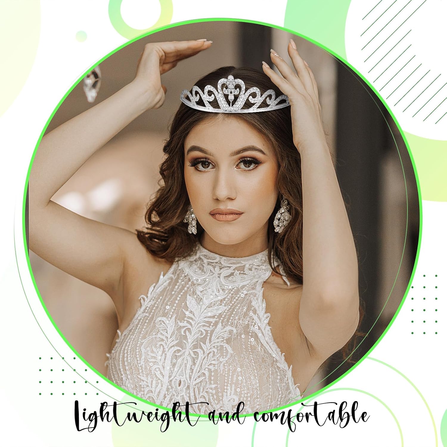 15 PCS Princess Crown for Women,Silver Crystal Tiara Crown,Rhinestone Princess Crowns Headband,Crystal Queen Tiaras,for Birthday Wedding Prom Bridal Party Pageant Halloween Christmas Costume