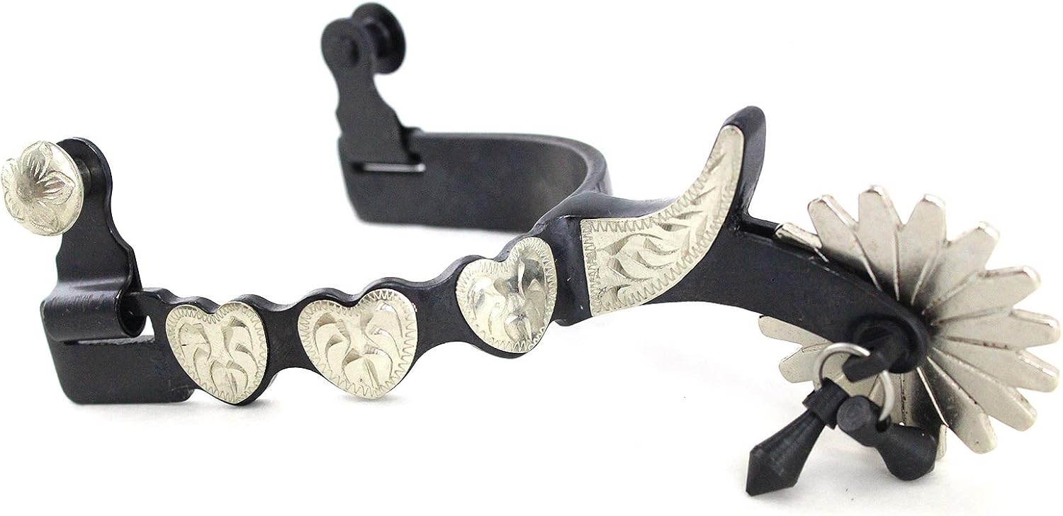 Western BS Ladies Heart 16pt Jingle Bob Spurs