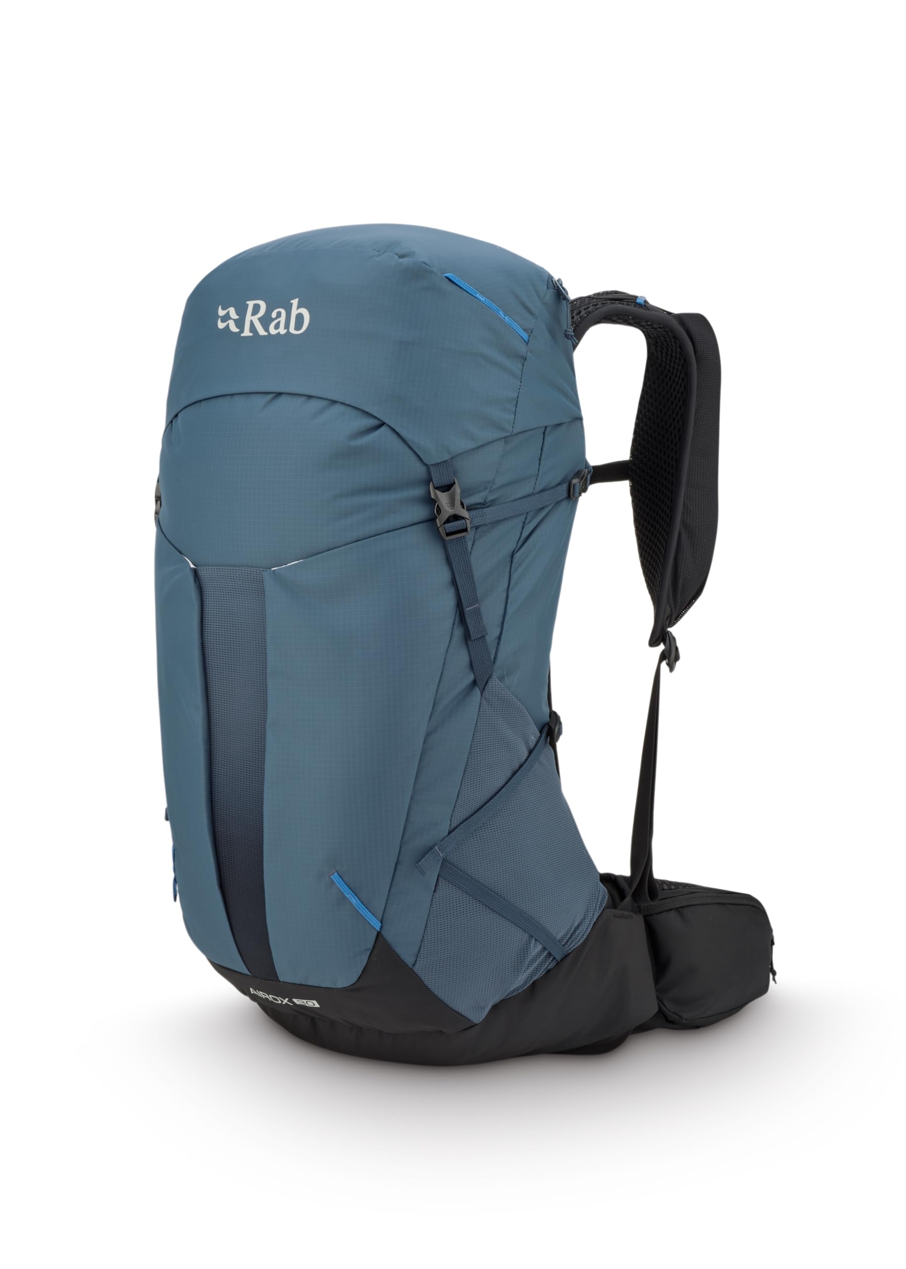 Rab Men's Airox Backpack - Lightweight Breathable Backpack for Hiking, Trekking, & Backpacking - Tempest Blue - 30-Liter (Back Length - Medium/Large)