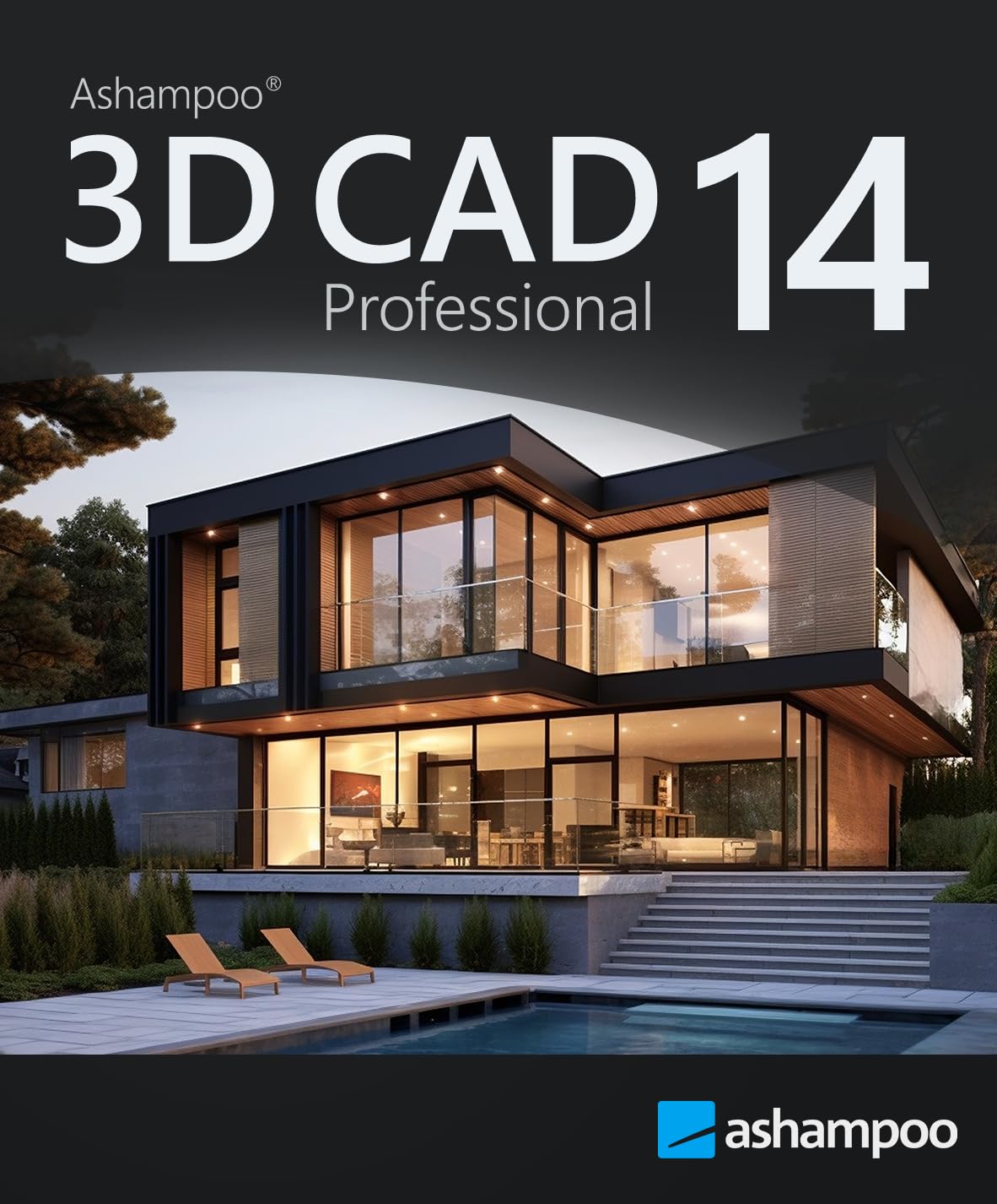 Ashampoo 3D CAD Professional 14 – Professionelle 2D/3D-CAD-Planung für Architektur, Konstruktion & Design mit realistischer Visualisierung | 1 Gerät | 1 Benutzer | PC Aktivierungscode per Product Key