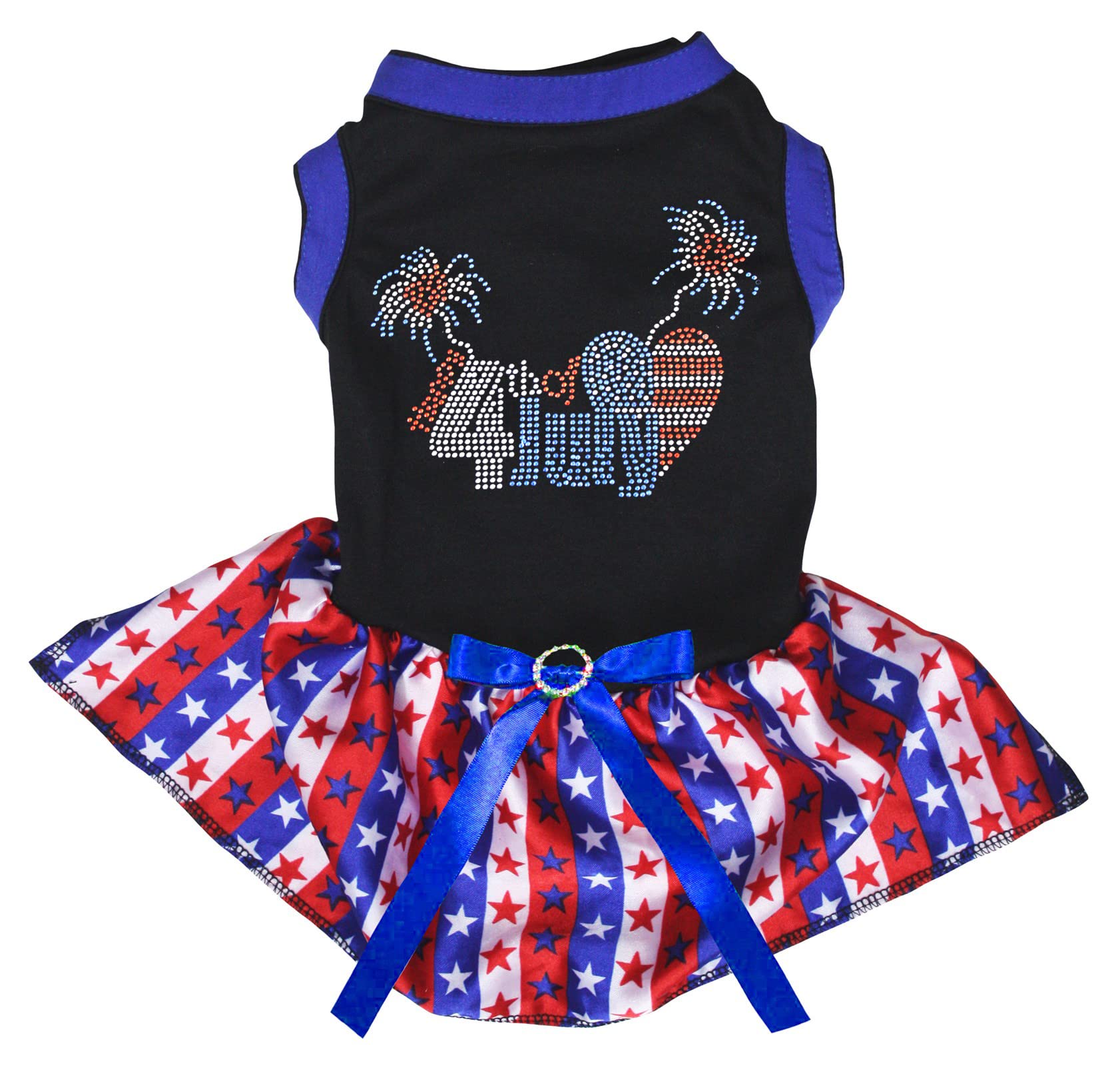 Robe pour chiot USA idéale pour les soirées d'été et photos de vacances XS