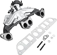 Vista 9 de Kit de colector de escape A-Premium con juntas, tuercas, pernos, arandelas y protector térmico [4Cyl 2.5L] Compatible con Jeep, Dodge y American