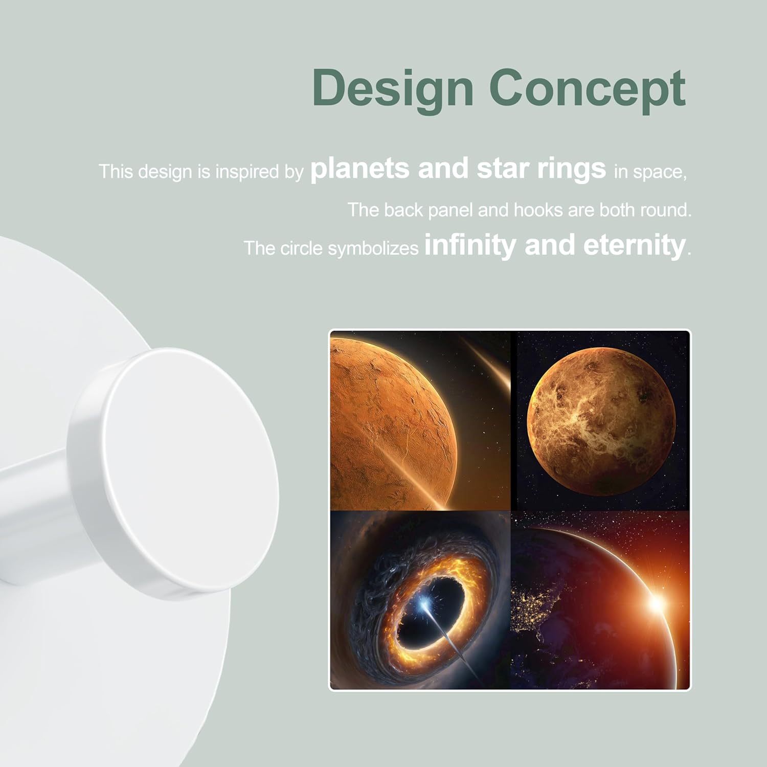 Wall Adhesive Hooks for Towel/Shower - No Damage Stick on Hanging Hook Heavy Duty for Bathroom, Door, Coat, White 6 Pack