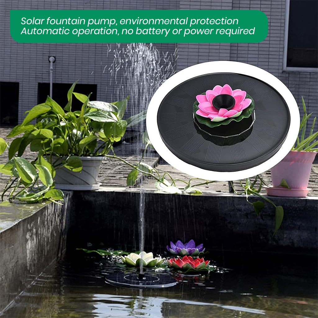 Zibuyu Solar Fountain - Garden Water Feature -4