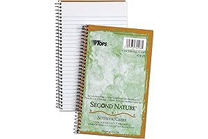 Tops Second Nature Narrow Ruled Spiral Notebook