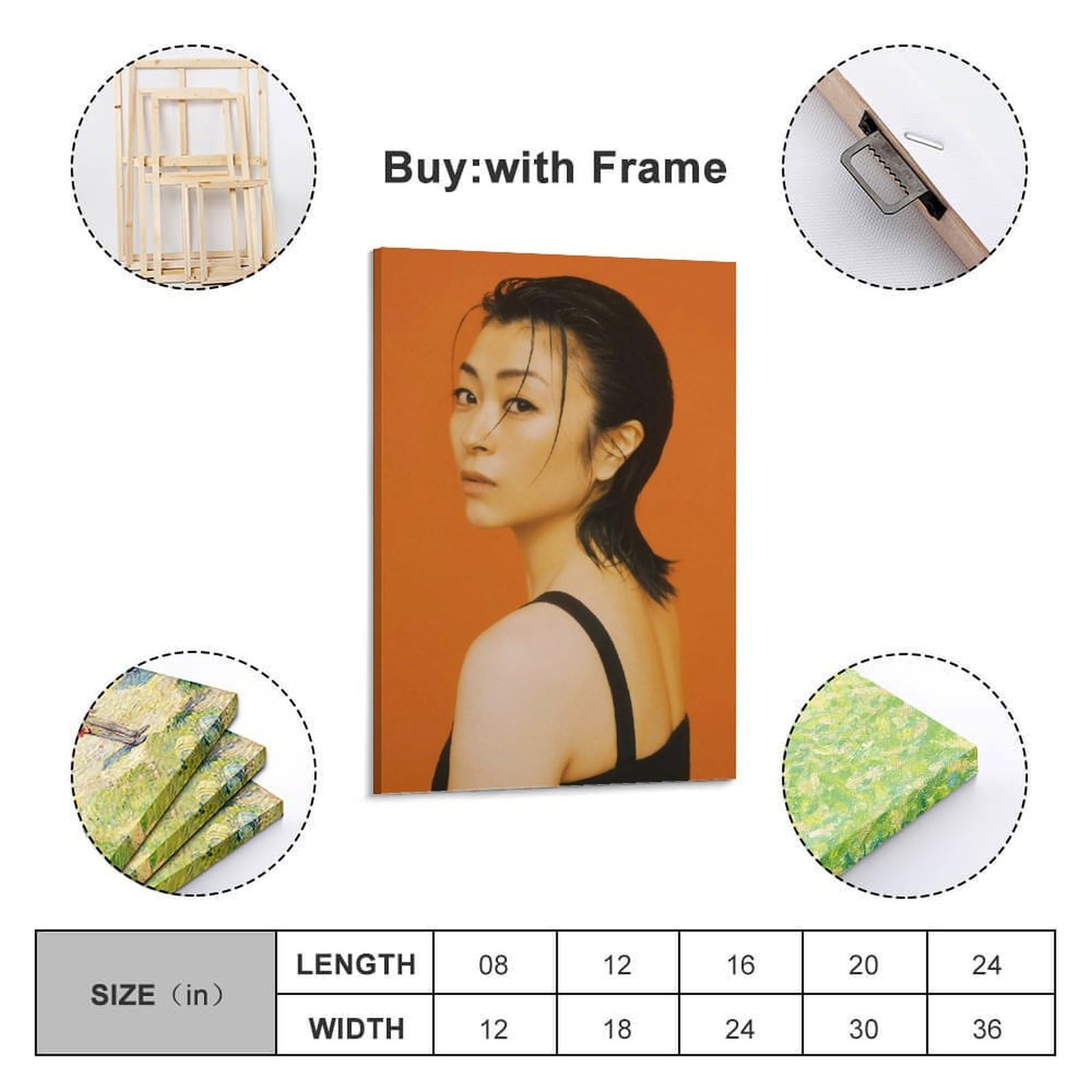 Amazon.co.jp: 宇多田ヒカル美しいポスター壁画のキャンバスのイメージ