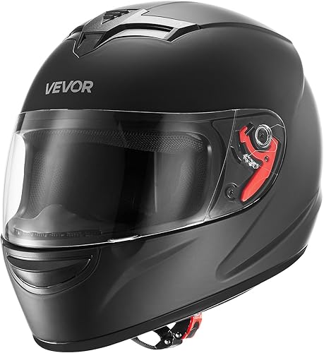 Miniatura 12 de VEVOR Casco de motocicleta de cara completa aprobado por DOT, doble visera y lente intercambiable, casco Smart Street ABS cómodo casco de motocross,