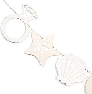 Last Toast on The Coast Banner - Seashell Party Decoration, Coastal Beach Seashell Photo Props, seashells and wedding bells decor