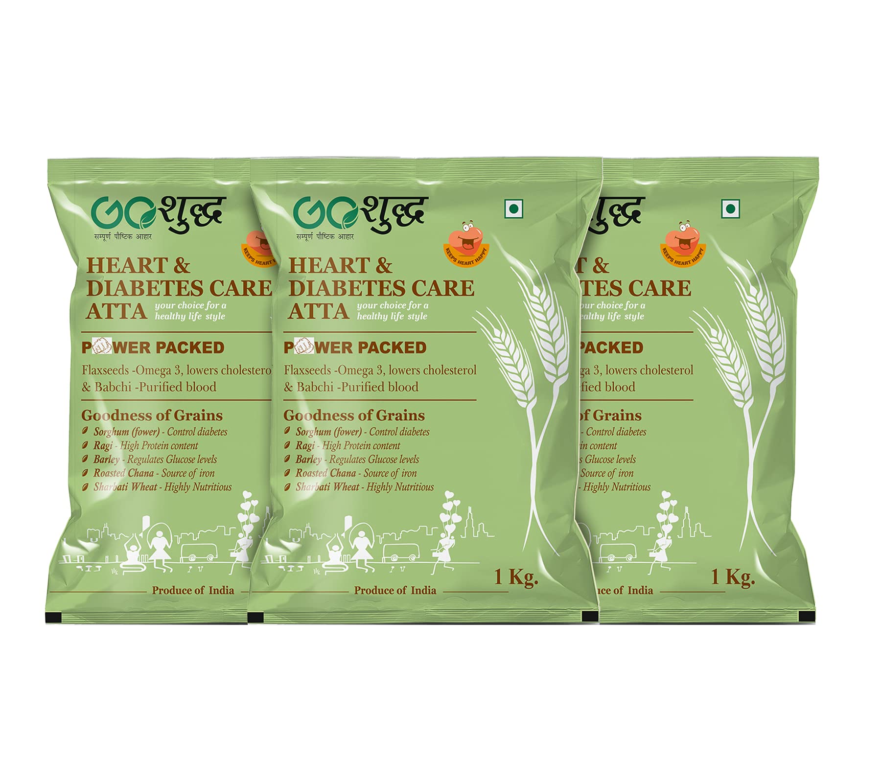 Goshudh Heart & Diabetic Care Flour-1Kg (Pack of 3) (B08KP8L18T) Amazon Price History, Amazon Price Tracker