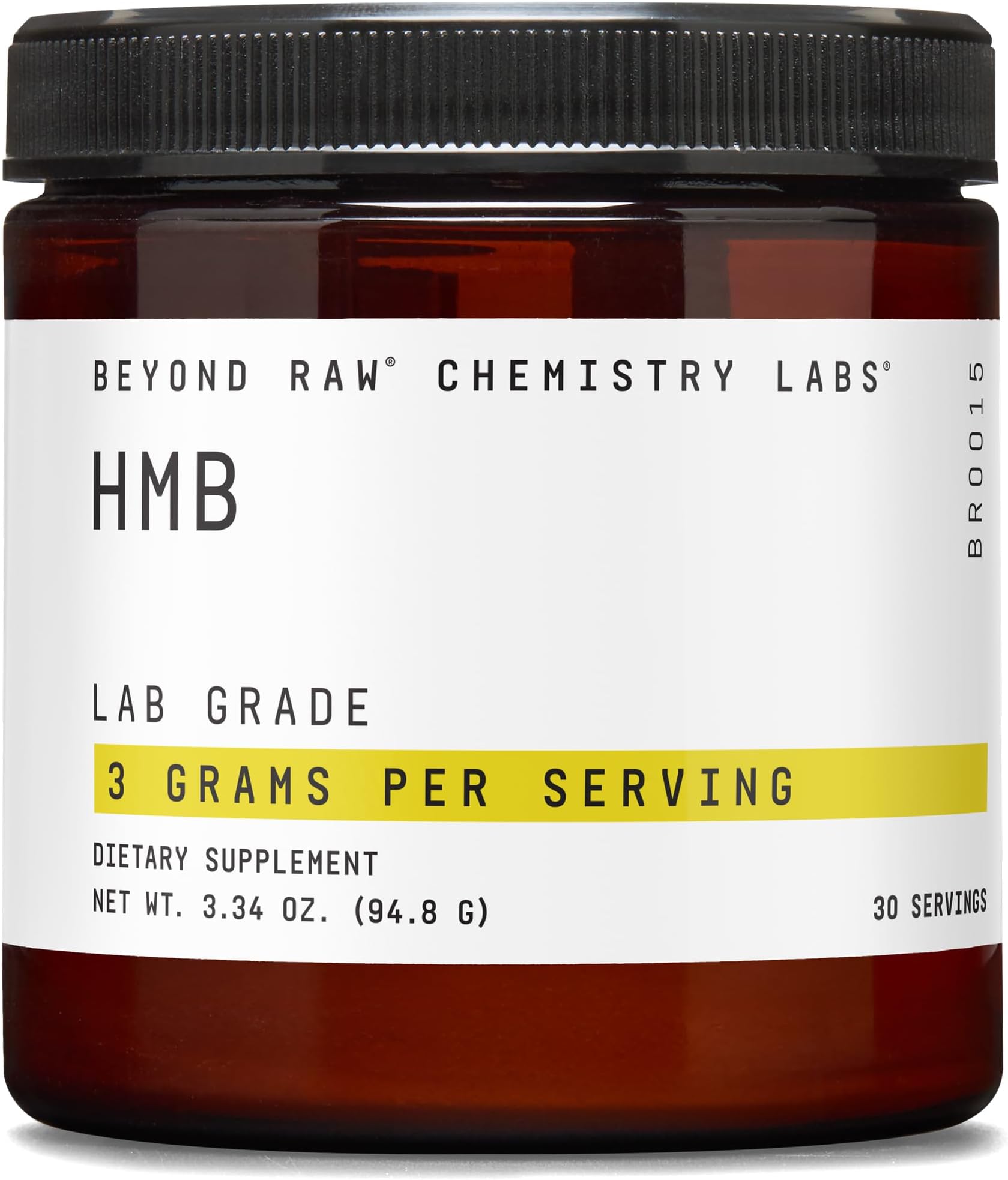 BEYOND RAW Chemistry Labs HMB Powder, Increase Performance, 30 Servings
