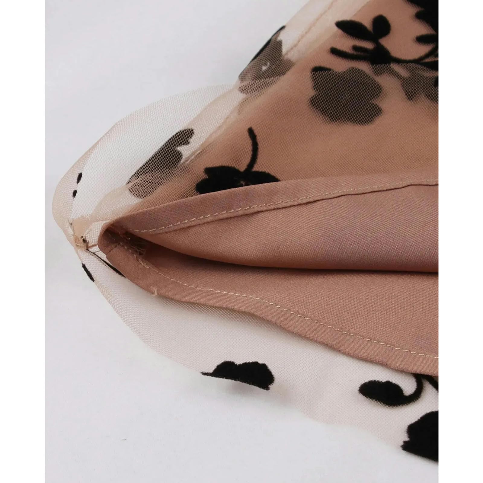 Gonna Lunga Donna Gonna Elastica A-Line Layered Tulle Piegheggiato Abito Lungo Modello Floreale Midi Gonne Vita Alta