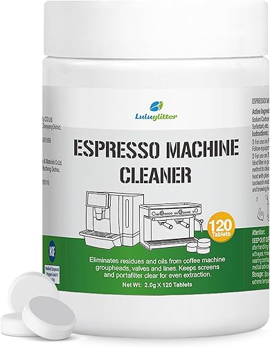 Miniatura 4 de Tabletas de limpieza para máquina de café expreso, descalcificadora, removedor de aceite a contracorriente, 120 pestañas, compatible con Breville
