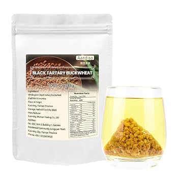 Himalayan Tartary Buckwheat Tea Bags 6g x 50 Tea Bags/10.58Oz High Mountain Black Roasted Buckwheat Groats Teabags