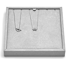 Oirlv Microfiber Jewelry Pendant Display Tray Easy-Assemble Modular Jewelry Tray