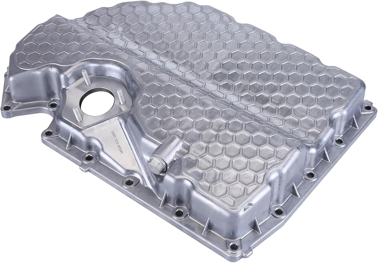 Aluminium Lower Engine Oil Pan Sump 1.8t 2.0t Engine Oil Pan Replacement 06k103600r 06k103600ae Compatible for Go-Lf Gti Passat Jetta Tiguan A3/A3 Quattro Q3/Q3 Quattro Tt/Tt Quattro