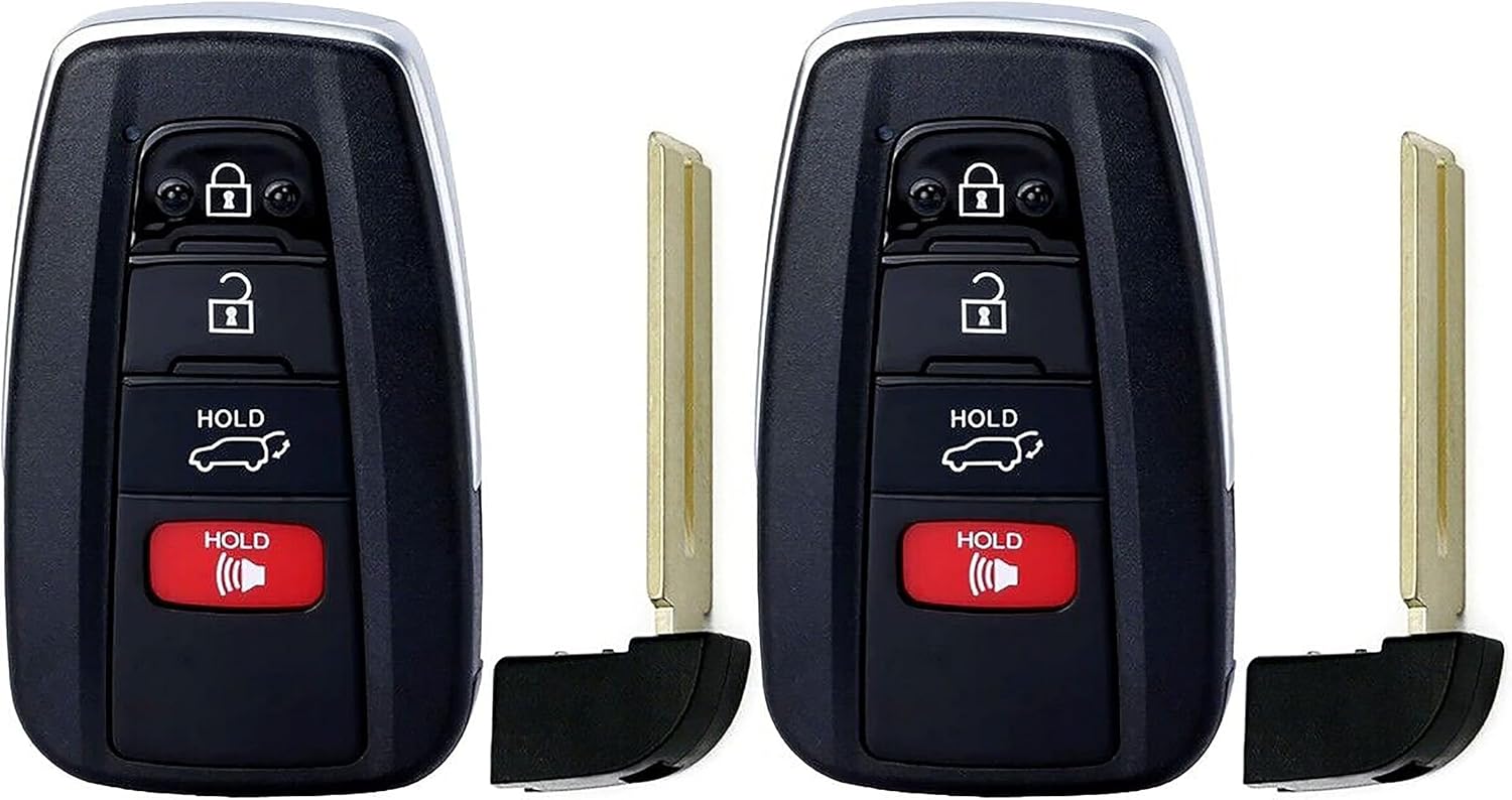 2X New Quality Replacement Prox Key Fob Compatible with & Fit for 2020-2022 Toyota Highlander LE, XLE - MPN HYQ14FBC-09