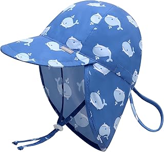 Duoyeree UPF 50+ Baby Sun Hat with Ear and Neck Protection - Toddler Beach Hat for Boys & Girls - Ideal for Summer Fun