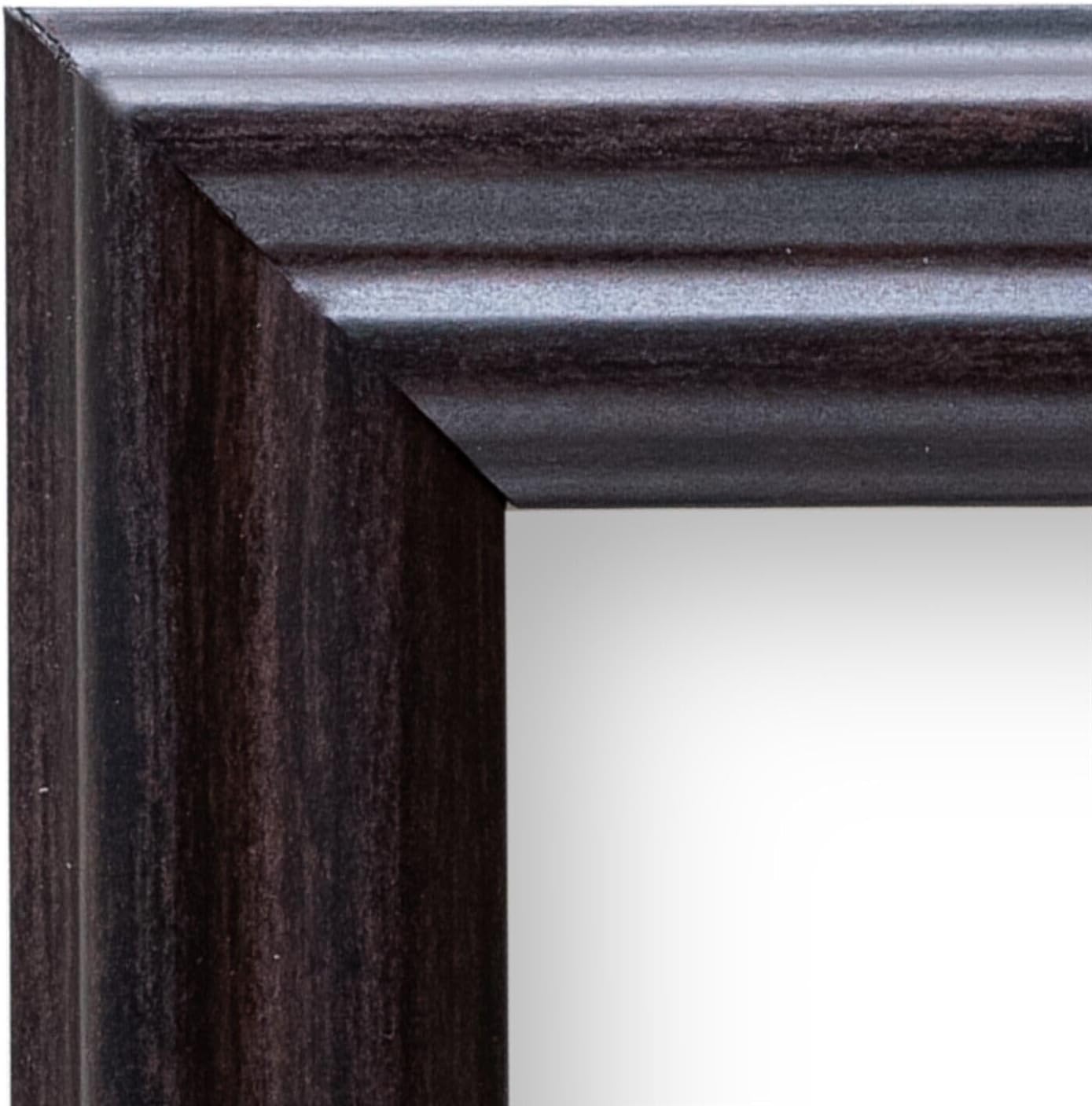 11x25 Coffee Brown .75 Inch Solid Wood Wall Decor and Art, Featuring Preinstalled Hangers, UV Filtering Shatterproof Plexiglass, 100% American Made Poster Frame