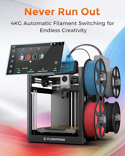 Vista 18 de FLASHFORGE Impresora 3D AD5M Pro - Núcleo de alta velocidad XY de 23.622 in/s, nivelación automática de 1 clic, impresión silenciosa ≤50dB
