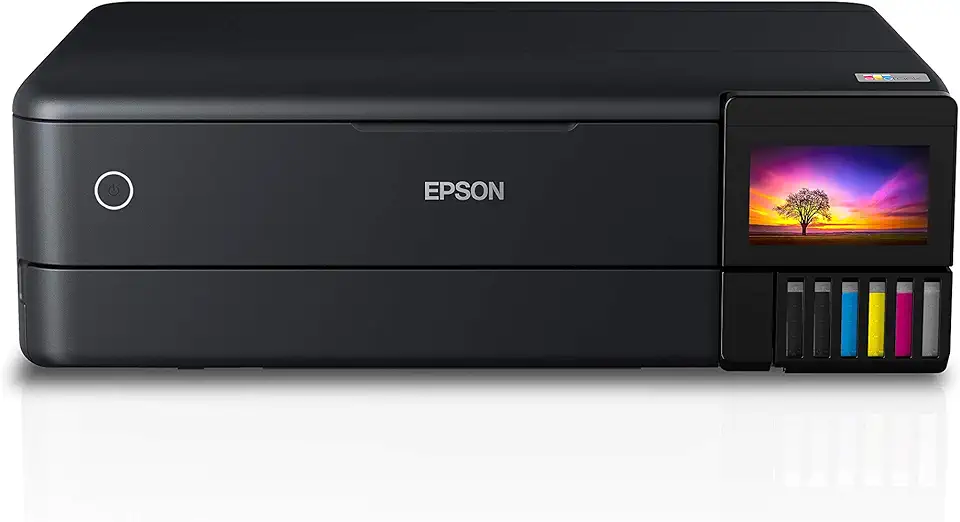 Multifuncional Epson EcoTank L8180 - Tanque de Tinta Fotográfica, 6 cores, Formato A3+, Wi-Fi Direct, Ethernet, 110V