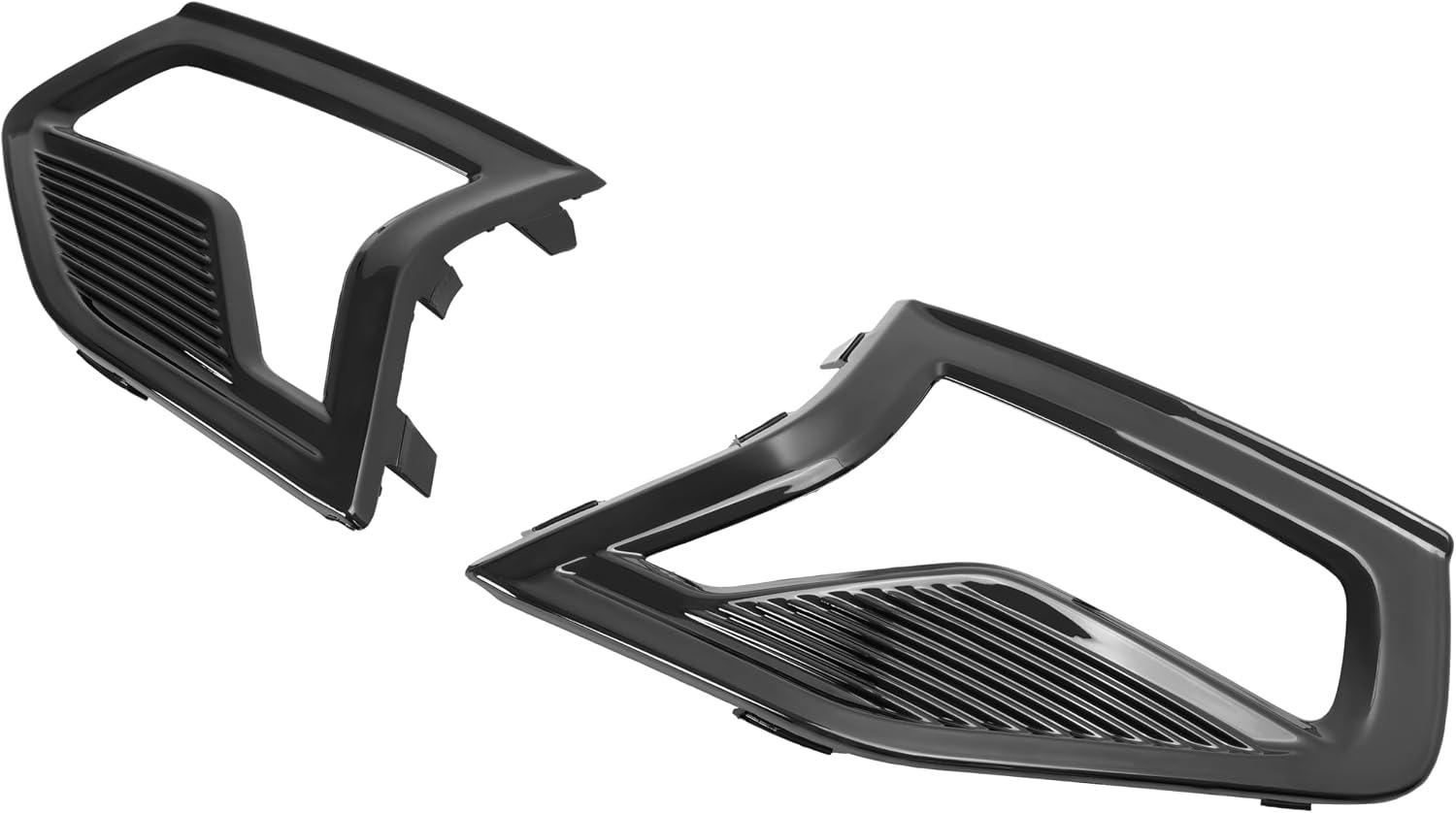 HECASA Pair Fog Light Bezels Compatible with 2019-2020 Ford Fusion Replacement for FO1039231 FO1038231 Front Bumper Driving Fog Lamps Cover Trim Driver&Passenger Side