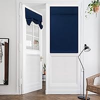 Vista 60 de HOMEIDEAS Cortinas opacas de aula para puerta delantera, cubierta de ventana de puerta de aula, persianas de privacidad con aislamiento térmico