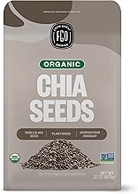 FGO Organic Chia Seeds, 2 Pound / 32oz, Natural Raw Black Chia Seeds from Paraguay, Plant-Based, Non-GMO, Vegan, Gluten-Free, Gels Easily, Superfood, Packaging May Vary (Pack of 1)