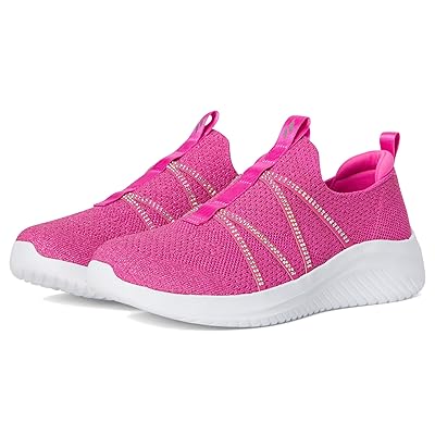 SKECHERS KIDS Ultra Flex 3.0 Crystal Spree 303838L (Little Kid/Big Kid) Girls Shoes Hot Pink