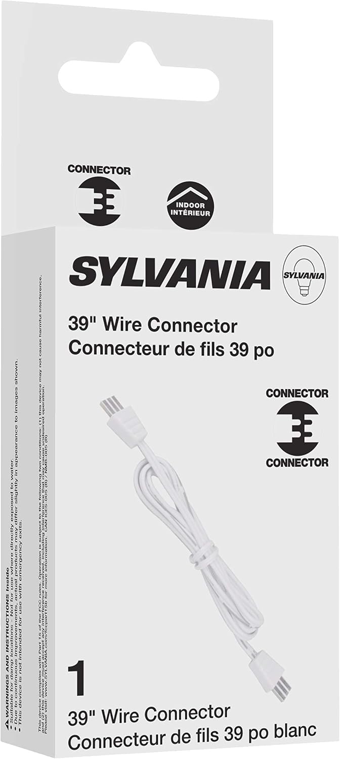 Sylvania TruWave Natural Series 39" Wire Connector for Under Cabinet Light System - 1 Pack