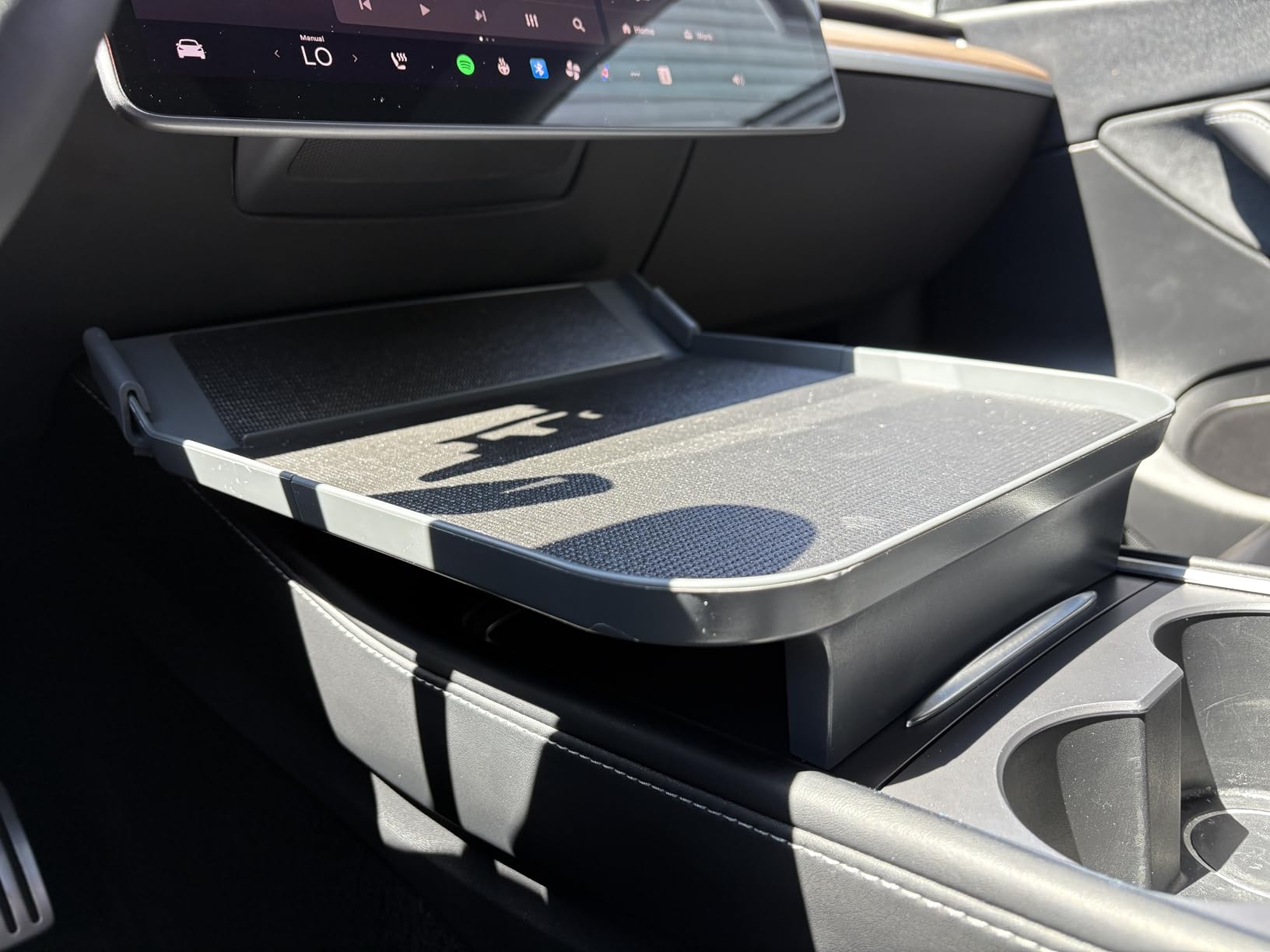 Tesla Model Y & Model 3 Center Console Tray Table (2020–2026) – Anti-Slip Food & Organizer Tray (Tray Only)
