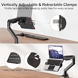 PUTORSEN Adjustable Grey Metal Laptop Stand with Ventilation Holes - 4