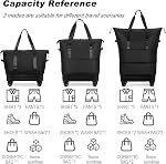 Duffle Bag with Wheels,Wheeled Duffle Bag,Bag on Wheels,Large Suitcases with Wheels,Foldable Travel Bag,Expandable Luggage,Carry on Luggage for Women Men (Dark Blue)