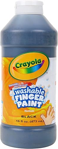 Miniatura 32 de Crayola Pintura lavable para dedos, marrón (16 onzas), pintura para niños pequeños para artes y manualidades, suministros de aula para niños,