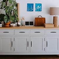 Vista 8 de Ravinte - Paquete de 10 manijas de gabinete de cocina de 3 pulgadas, color negro mate, tiradores negros de cajones, manijas de gabinete de cocina