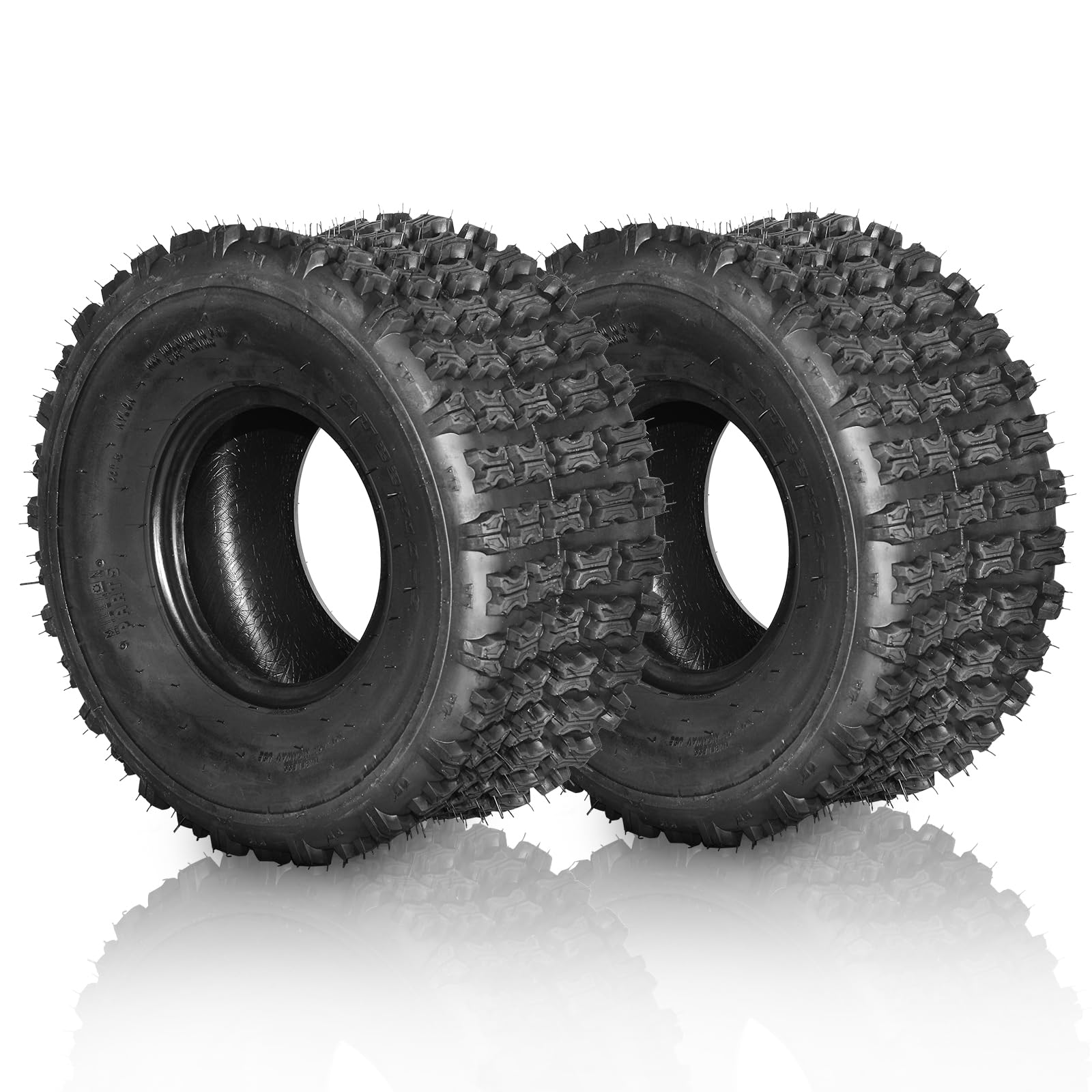MOTORHOT Set of 2 22x10-9 ATV Tires 22x10x9 Rear Quad Sport Tires All Terrain UTV 22x10.00-9 Tubeless 6PR Mud Sand Snow Tire