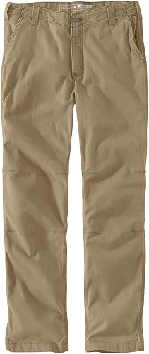 Carhartt Rigby Straight Fit Pant, Pantalones de trabajo Hombre, Verde Caqui Oscuro, 38W / 30L - 4