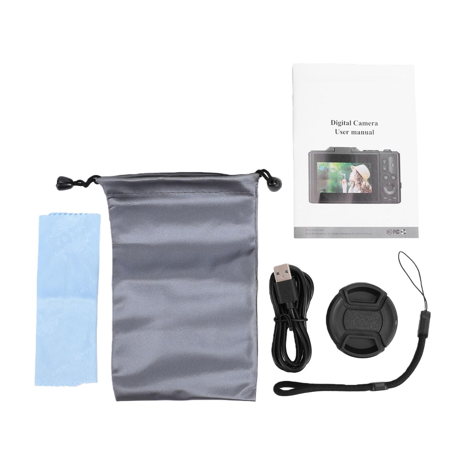 Appareil Photo Numérique 5K pour la Photographie, Caméra de WiFi 75MP avec écran Rabattable de 3 Pouces, Zoom 18X pour Les Voyages (White)