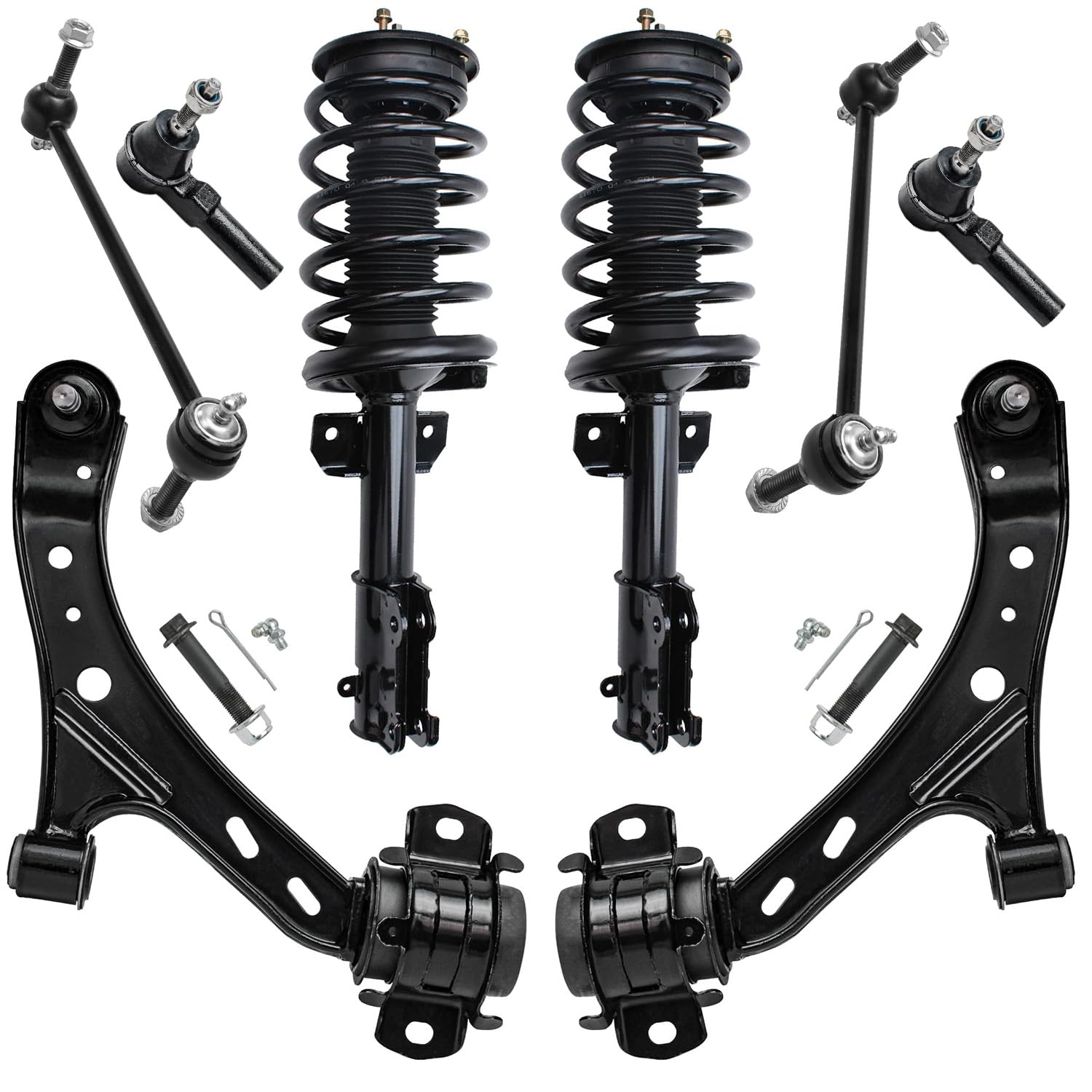 Detroit Axle - 8pc Front End Suspension Kit for Ford 2005-2010 Mustang