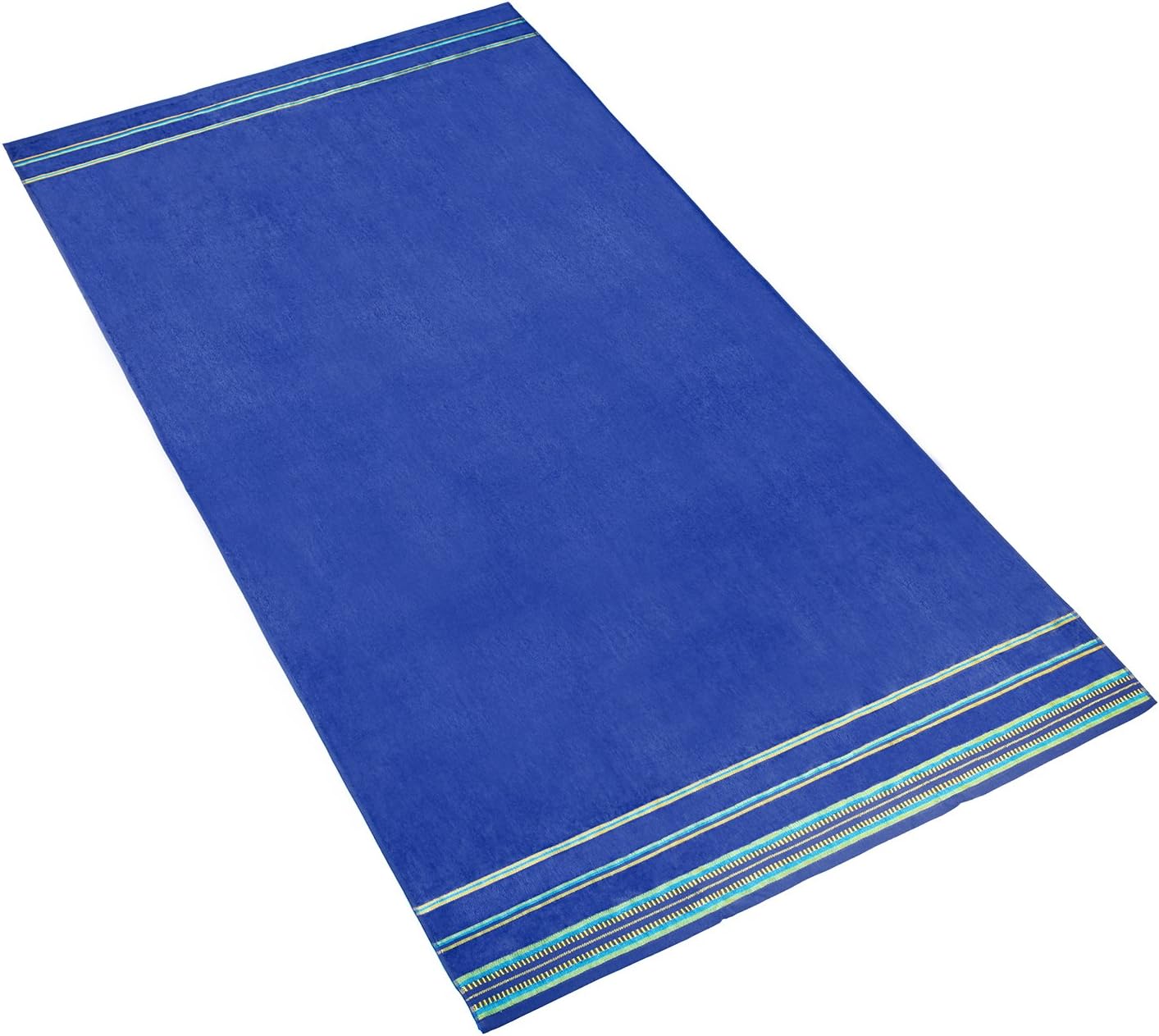 Ben Kaufman Sales Velour Oversized 40" x 70" King Size Beach Towels. - Cobalt
